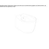 Ceramiczny bidet wiszący Casimcea