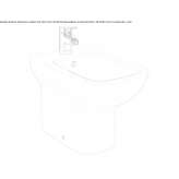 Ceramic floor bidet with overflow Dresher