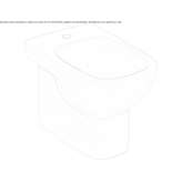 Back to the wall Glassy bidet, mounted on the floor, made in China Travo