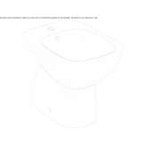 Bidet szklisty chiński montowany do podłogi Travo