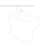 Back to the wall bidet Narcao