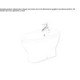 Compact ceramic bidet Dardagny