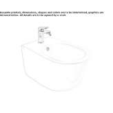 Ceramiczny bidet wiszący Mentese