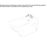 Ceramiczny bidet wiszący Abergele