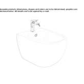 Ceramic wall-hung bidet Homberg