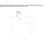 Bidet ceramiczny montowany do podłogi Mentese