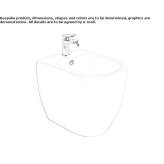 Ceramic bidet mounted to the floor Homberg
