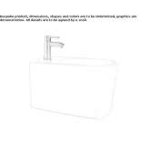 Ceramic wall-hung bidet Bergerac