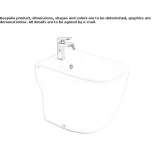 Ceramic bidet mounted to the floor Tylicz