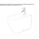 Ceramic bidet with overflow Atoka