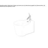 Ceramiczny bidet wiszący Nunda