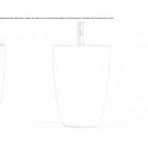 Ceramic bidet mounted to the floor Mailat