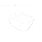 Ceramiczny bidet wiszący Frignano