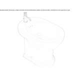 Ceramic floor bidet with overflow Neponsit
