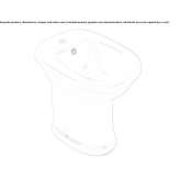 Bidet porcelanowy montowany do podłogi Olyphant