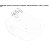 Ceramic wall-hung bidet with overflow Neponsit