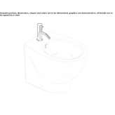 Bidet ceramiczny montowany do podłogi Benken