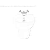 Wall-hung porcelain bidet Cosolapa