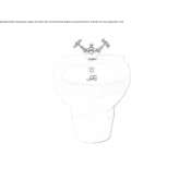 Bidet porcelanowy wiszący Azua