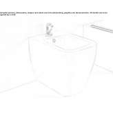 Ceramic bidet mounted to the floor Torrijas