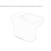 Glassy Chinese bidet with overflow Tricerro