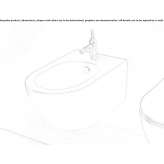 Ceramic wall-hung bidet Tonstad