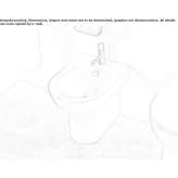 Ceramic bidet mounted to the floor Charvil
