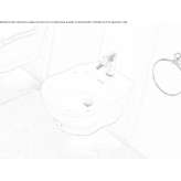 Ceramic wall-hung bidet Arcisate