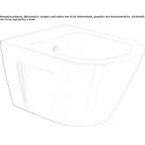 Wall-hung bidet with overflow Besleney
