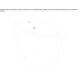 Floor bidet with overflow Laxton