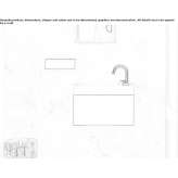 Korakril™ rectangular wall-mounted washbasin Woodfin