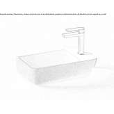 Wall-mounted washbasin made of quartz sand Bimenes