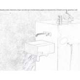 Cementoskin® wall-mounted washbasin Bressols