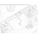 Ceramic washbasin for wall mounting Cofradia
