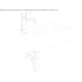 Rectangular ceramic hand washbasin with overflow Thalheim