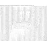 Rectangular wall washbasin made of Pietra Gray marble Maura