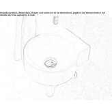 Ceramic washbasin for wall mounting Anapa