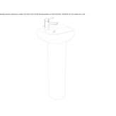 Rectangular ceramic countertop washbasin with overflow Dresher