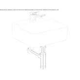 Rectangular ceramic washbasin for countertop installation Niksic