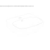 Glassy Chinese washbasin with overflow Travo