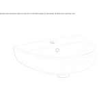 Hand basin made of vitreous porcelain Apiai