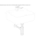 Rectangular ceramic countertop washbasin Niksic