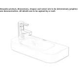 Ceramic hand basin Odemira