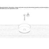 Sloping washbasin made of glazed steel Coulon