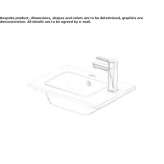 Hand washbasin with overflow Atoka
