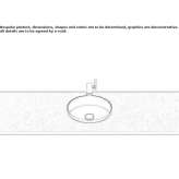 Built-in washbasin in glazed steel Chatham