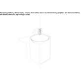 Glazed steel washbasin Becedas