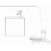 Glazed steel washbasin Romagnat