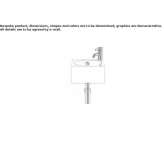 Glazed steel washbasin Brant