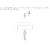Glazed steel washbasin Orlat